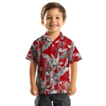 Wisconsin Badgers Hawaiian Shirt – Palm Leaves