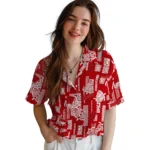 Wisconsin Badgers Hawaiian Shirt – Turtle Lines