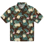 Wyoming Cowboys Hawaiian Shirt – Flamingo and Hibiscus