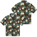 Wyoming Cowboys Hawaiian Shirt – Flamingo and Hibiscus