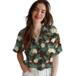 Wyoming Cowboys Hawaiian Shirt – Flamingo and Hibiscus