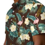 Wyoming Cowboys Hawaiian Shirt – Flamingo and Hibiscus