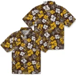 Wyoming Cowboys Hawaiian Shirt – Hibiscus Flower Design