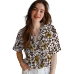 Wyoming Cowboys Hawaiian Shirt – Hibiscus Motif