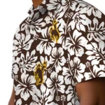 Wyoming Cowboys Hawaiian Shirt – Hibiscus Motif