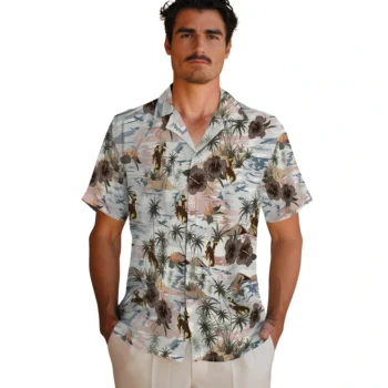 wyoming cowboys hibiscus seaside white hawaiian shirts fashion forward