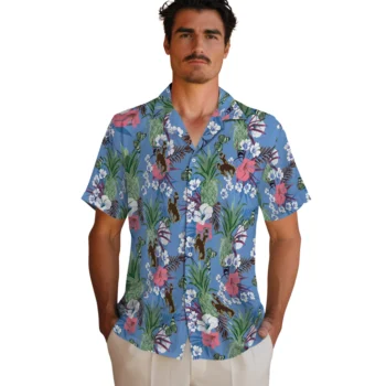wyoming cowboys pineapple bouquet best sky blue hawaiian shirts fashion forward