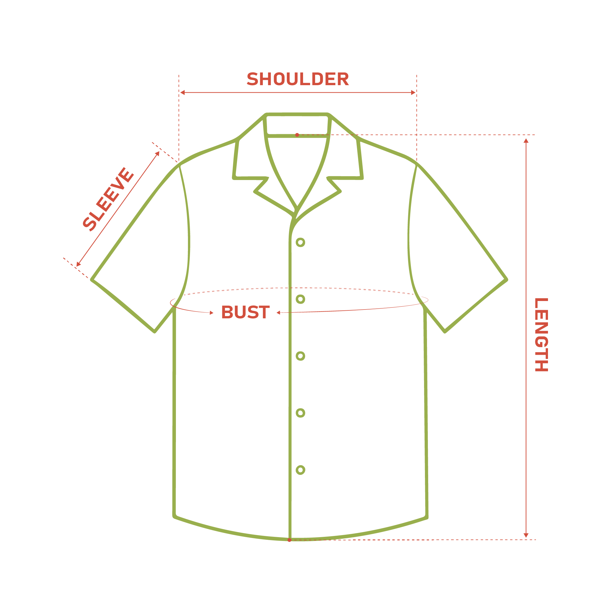 hula hawaiian shirts size guide men