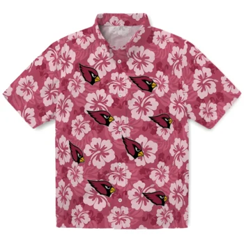 Arizona Cardinals Hawaiian Shirt - Hibiscus Cluster