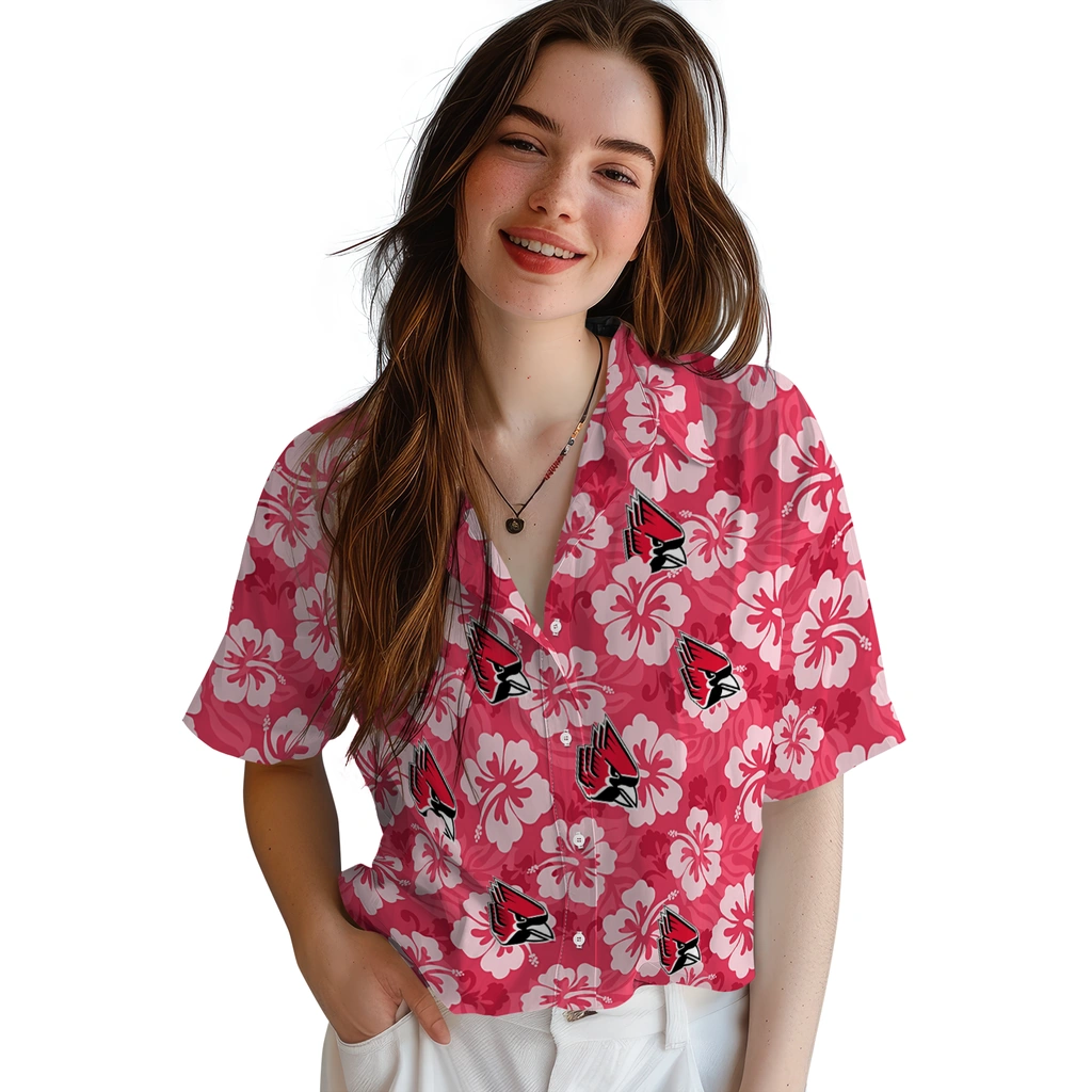 ball-state-cardinals-hawaiian-shirt-hibiscus-cluster-red-latest-model.webp