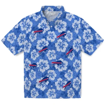 Buffalo Bills Hawaiian Shirt - Hibiscus Cluster