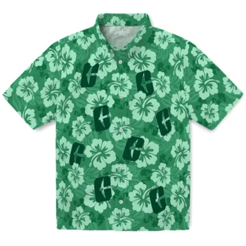 Charlotte 49ers Hawaiian Shirt - Hibiscus Cluster