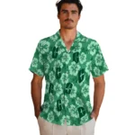 charlotte-49ers-hawaiian-shirt-hibiscus-cluster-green-best-selling.webp