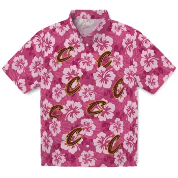 Cleveland Cavaliers Hawaiian Shirt - Hibiscus Cluster