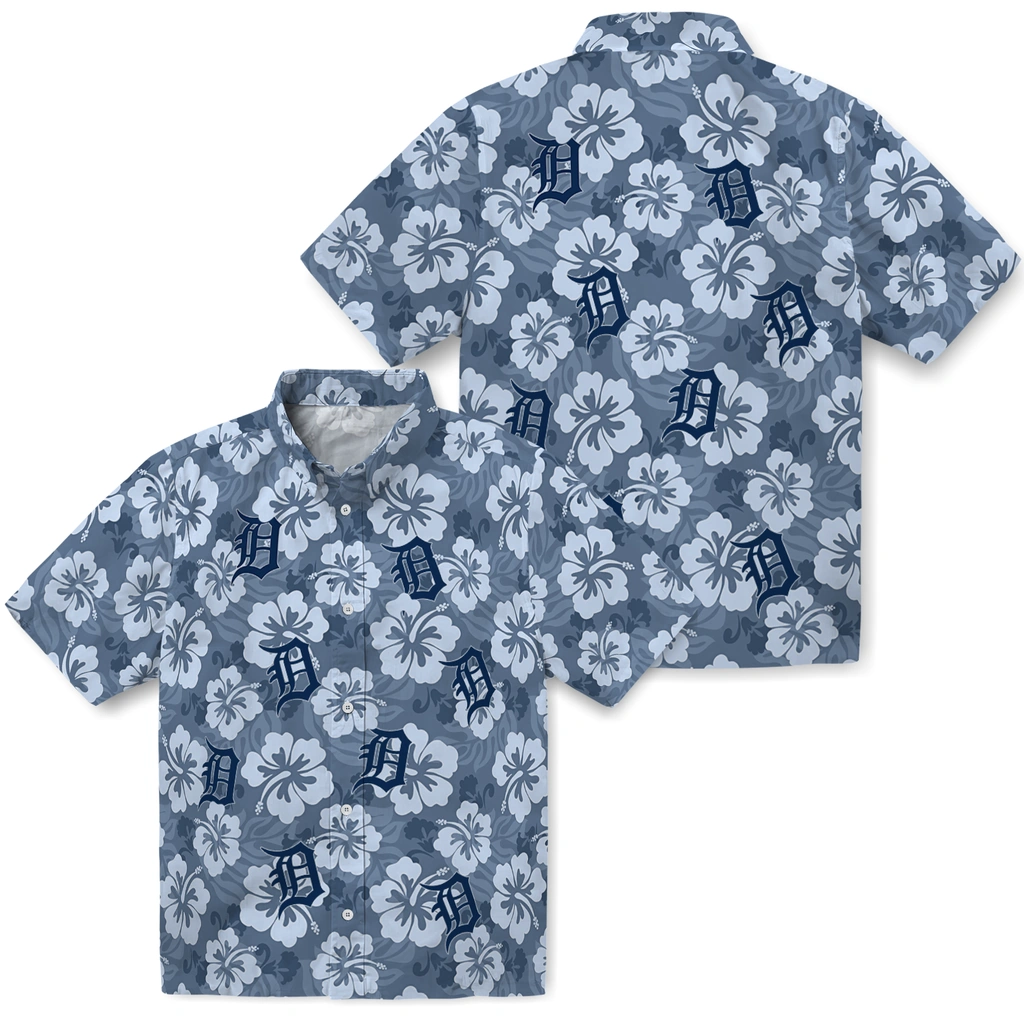 detroit-tigers-hawaiian-shirt-hibiscus-cluster-navy-high-quality.webp