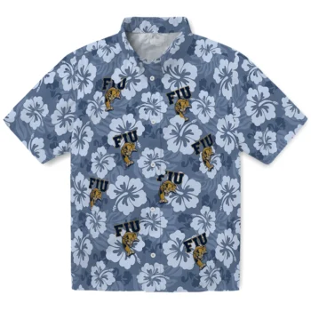 FIU Panthers Hawaiian Shirt - Hibiscus Cluster