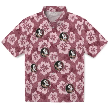 Florida State Seminoles Hawaiian Shirt - Hibiscus Cluster