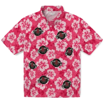 Houston Rockets Hawaiian Shirt - Hibiscus Cluster
