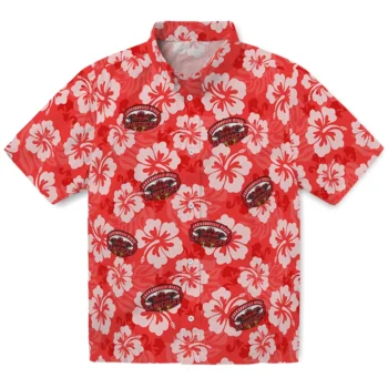 Jacksonville State Gamecocks Hawaiian Shirt - Hibiscus Cluster