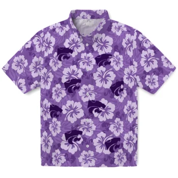 Kansas State Wildcats Hawaiian Shirt - Hibiscus Cluster