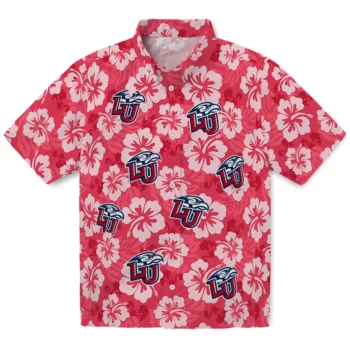 Liberty Flames Hawaiian Shirt - Hibiscus Cluster