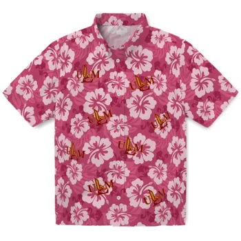 Louisiana-Monroe Warhawks Hawaiian Shirt - Hibiscus Cluster