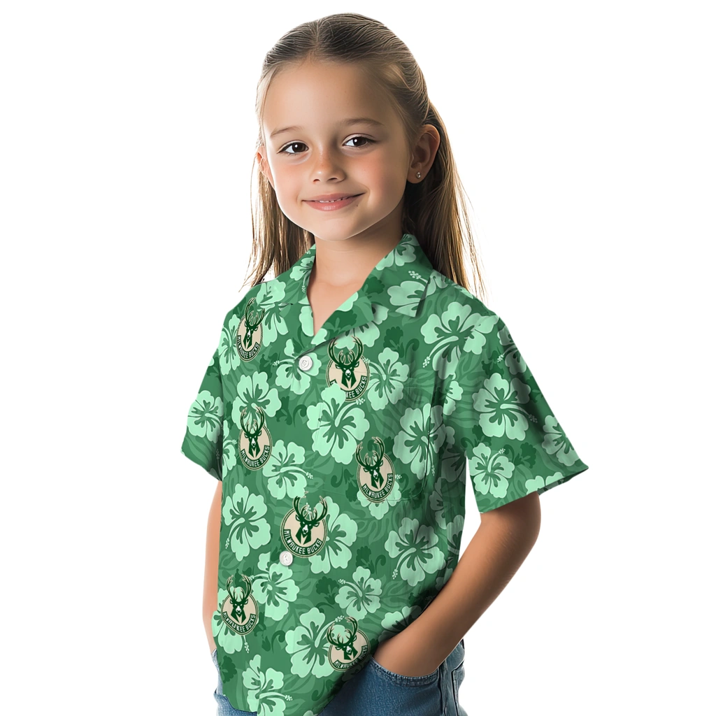 milwaukee-bucks-hawaiian-shirt-hibiscus-cluster-green-premium-grade.webp