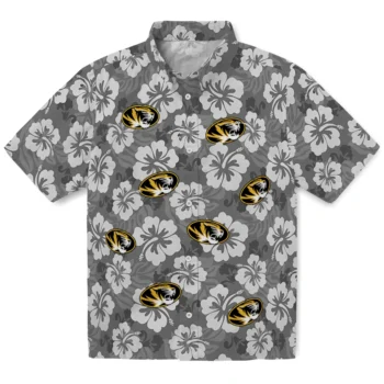 Missouri Tigers Hawaiian Shirt - Hibiscus Cluster
