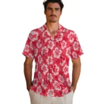 nebraska-cornhuskers-hawaiian-shirt-hibiscus-cluster-red-best-selling.webp