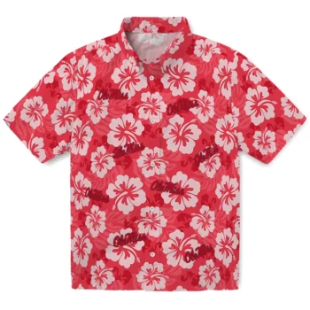 Ole Miss Rebels Hawaiian Shirt - Hibiscus Cluster