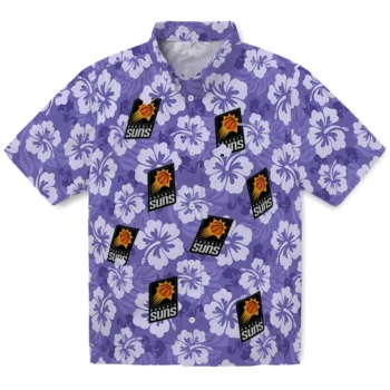 Phoenix Suns Hawaiian Shirt - Hibiscus Cluster