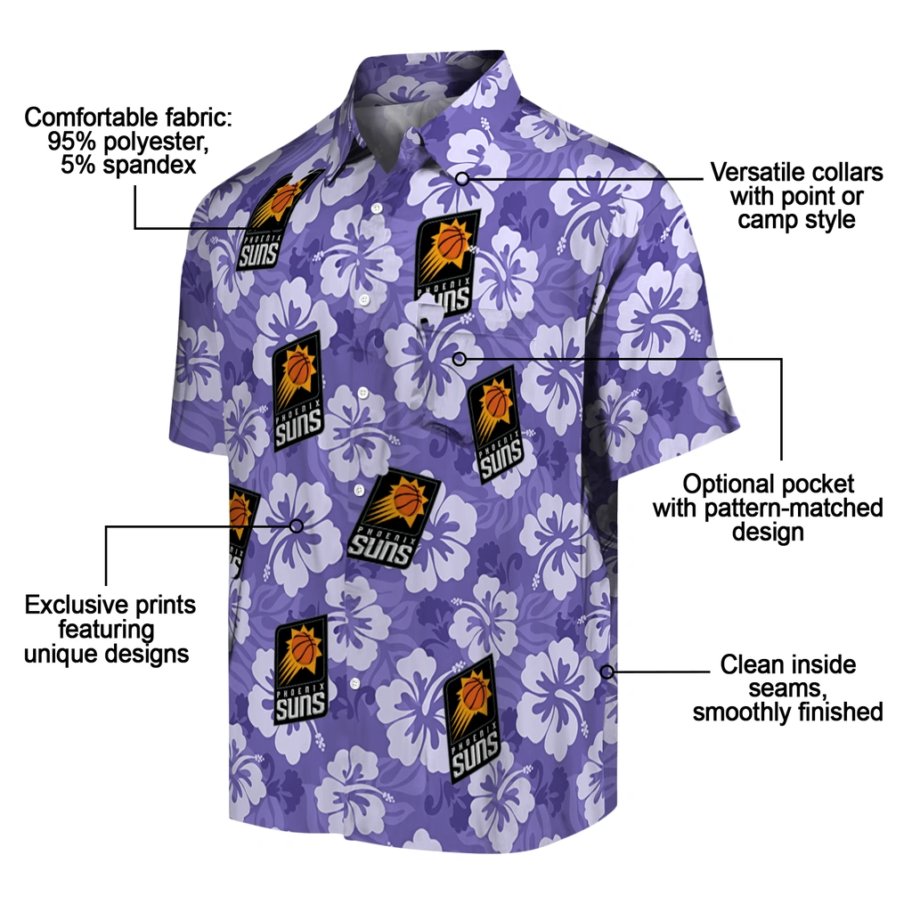 phoenix-suns-hawaiian-shirt-hibiscus-cluster-purple-new-arrival.webp