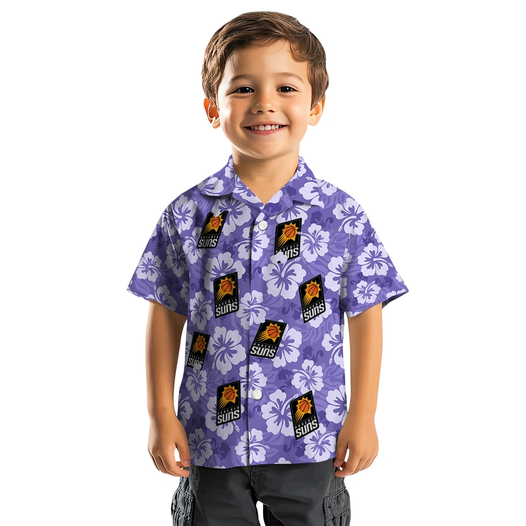 phoenix-suns-hawaiian-shirt-hibiscus-cluster-purple-top-rated.webp