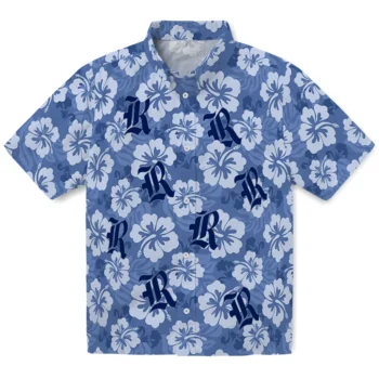 Rice Owls Hawaiian Shirt - Hibiscus Cluster