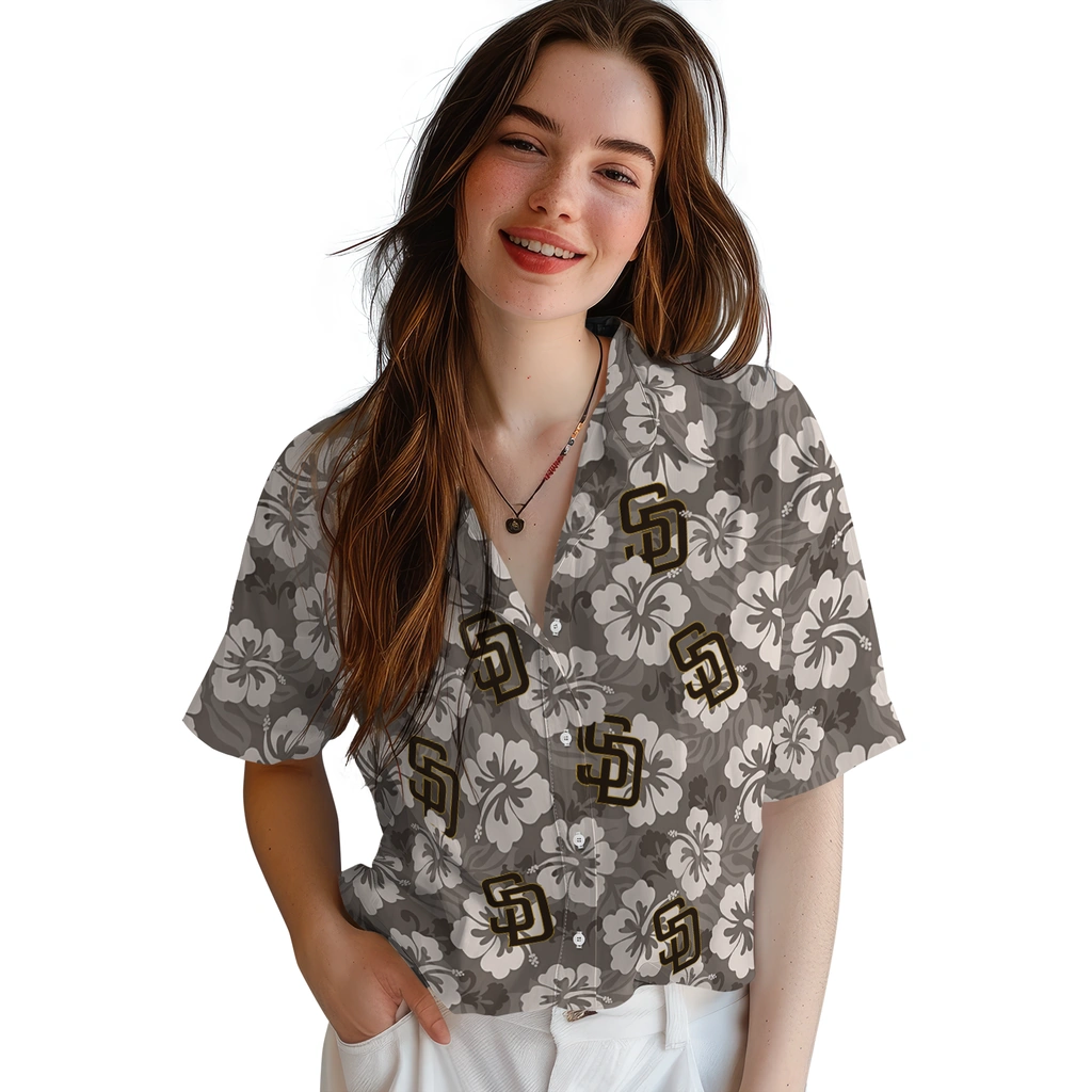san-diego-padres-hawaiian-shirt-hibiscus-cluster-brown-latest-model.webp