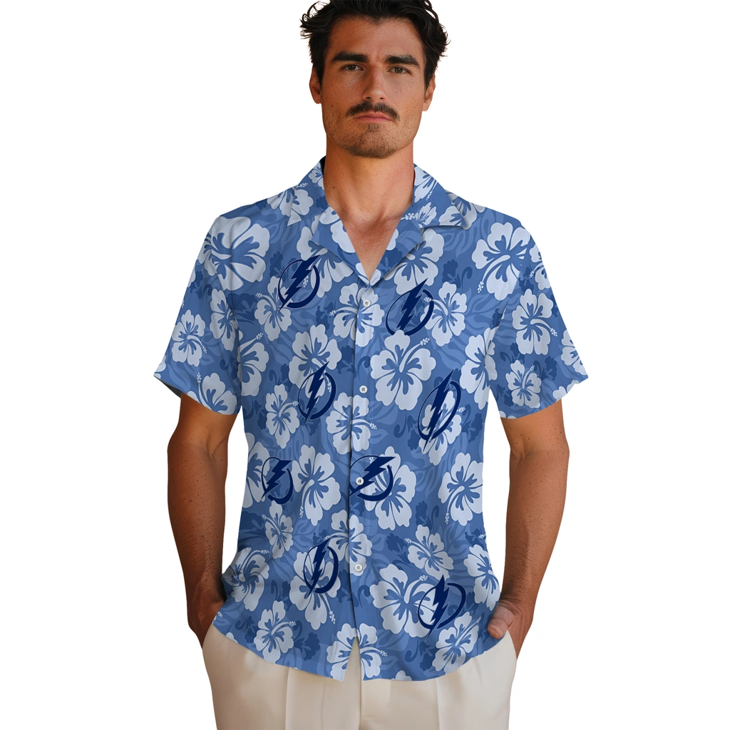 tampa-bay-lightning-hawaiian-shirt-hibiscus-cluster-blue-fashion-forward.webp