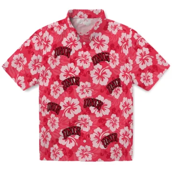 UNLV Rebels Hawaiian Shirt - Hibiscus Cluster