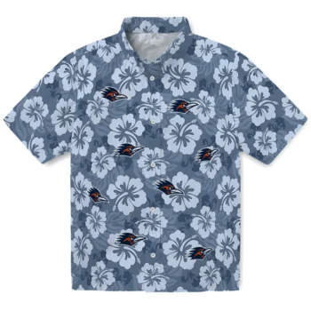 UTSA Roadrunners Hawaiian Shirt - Hibiscus Cluster