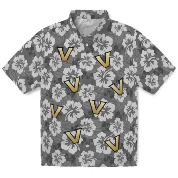 Vanderbilt Commodores Hawaiian Shirt - Hibiscus Cluster