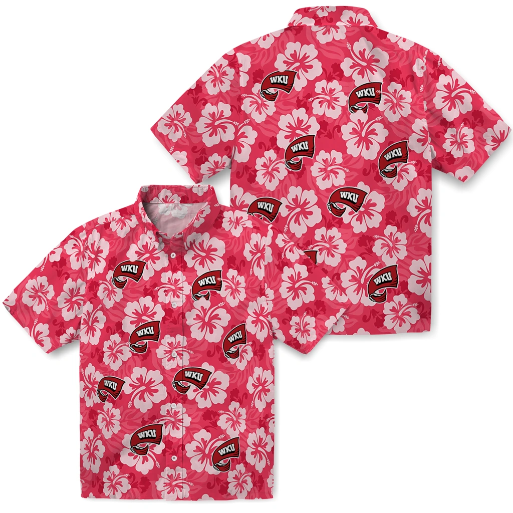 western-kentucky-hilltoppers-hawaiian-shirt-hibiscus-cluster-red-high-quality.webp