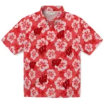 wisconsin-badgers-hawaiian-shirt-hibiscus-cluster-red-best-selling.webp