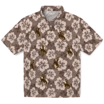 Wyoming Cowboys Hawaiian Shirt - Hibiscus Cluster