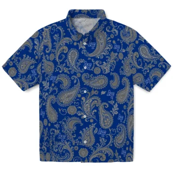 Air Force Falcons Hawaiian Shirt - Paisley Print Blue