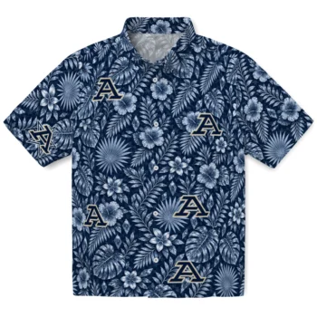Akron Zips Hawaiian Shirt - Crystal Foliage Blue