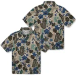 akron-zips-hawaiian-shirt-customized-tiki-masks-warm-beige-best-selling.webp