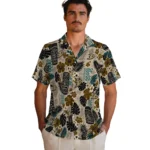 anaheim-ducks-hawaiian-shirt-customized-tiki-masks-warm-beige-best-selling.webp