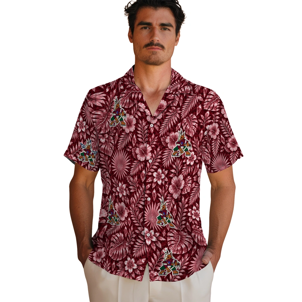 arizona-coyotes-hawaiian-shirt-personalized-crystal-foliage-red-fashion-forward.webp