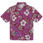 arkansas-razorbacks-hawaiian-shirt-personalized-hibiscus-monstera-red-best-selling.webp