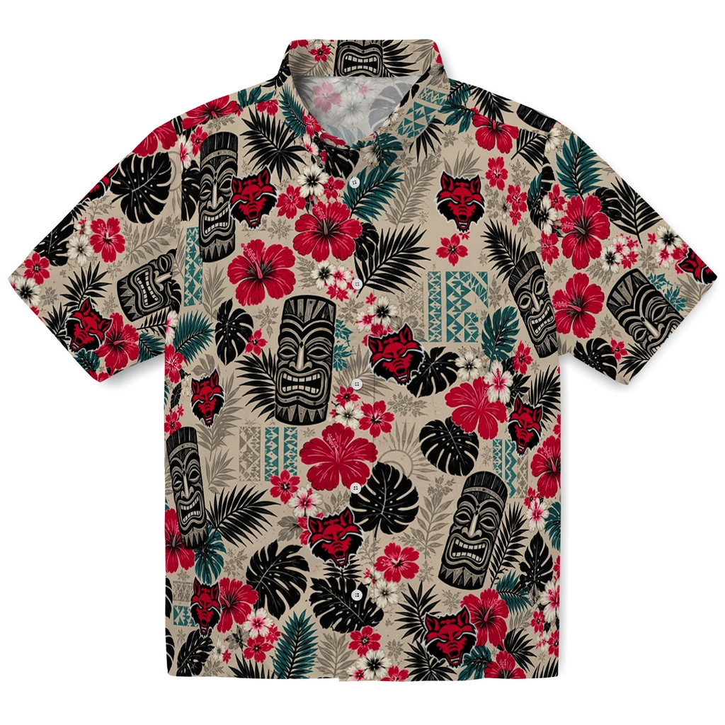 arkansas-state-red-wolves-hawaiian-shirt-custom-tiki-masks-warm-beige-best-selling.webp arkansas state red wolves hawaiian shirt custom tiki masks warm beige best selling