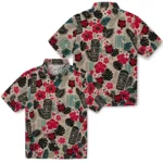 arkansas-state-red-wolves-hawaiian-shirt-custom-tiki-masks-warm-beige-best-selling.webp